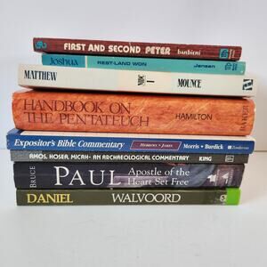 Lot x8 Christian Theology Bible Study Books Walvoord Ryrie Pentecost Commentary